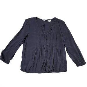 Levi's Black Smocked Boho Tunic size S